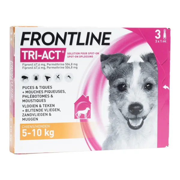 Frontline TRI-ACT spot on pipettes pour chien