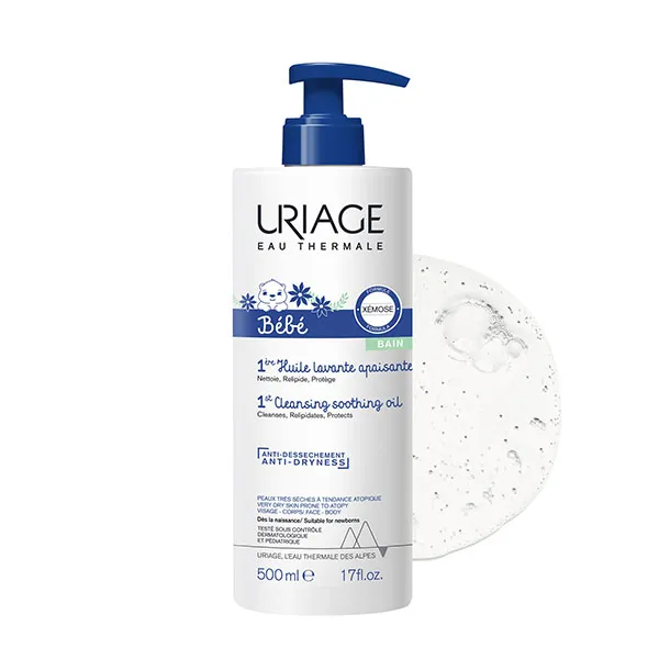 Uriage Bébé  Xémose C8+ 1ere huile lavante anti-grattage