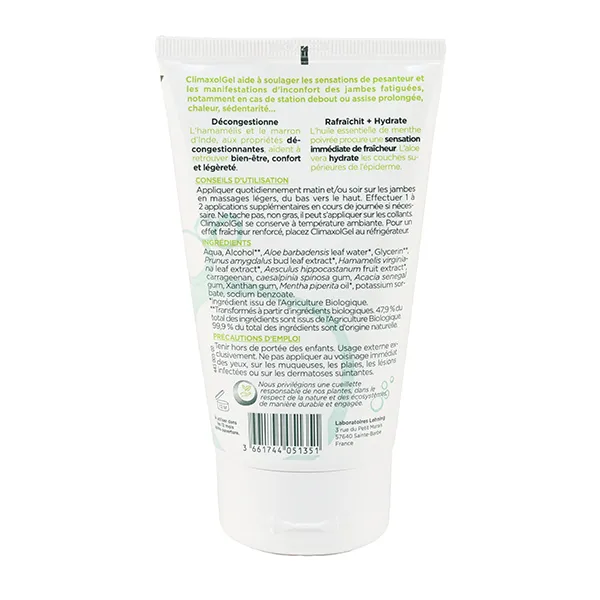 Lehning Climaxol gel jambes lourdes Bio
