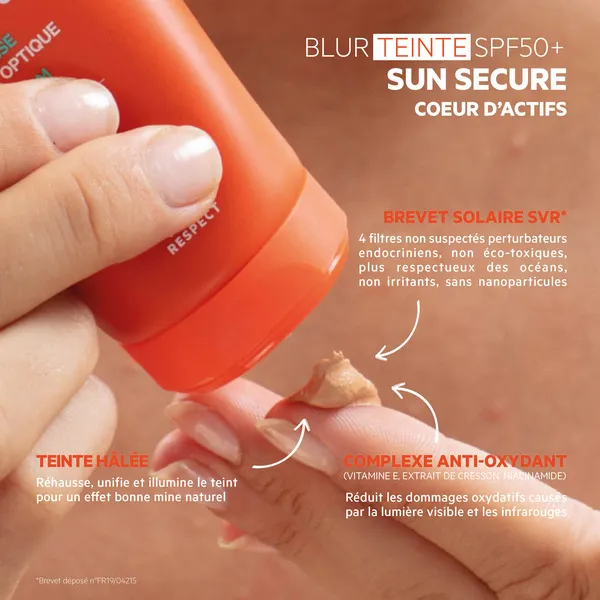 SVR Sun Secure Blur Teinté Crème solaire mousse SPF 50+