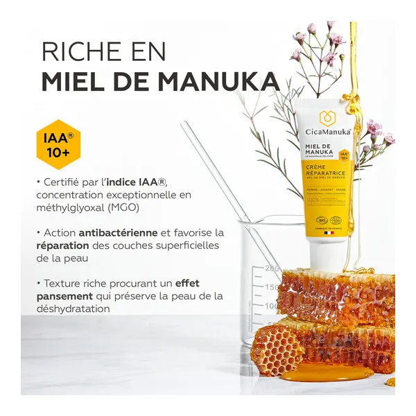 CicaManuka Crème réparatrice bio