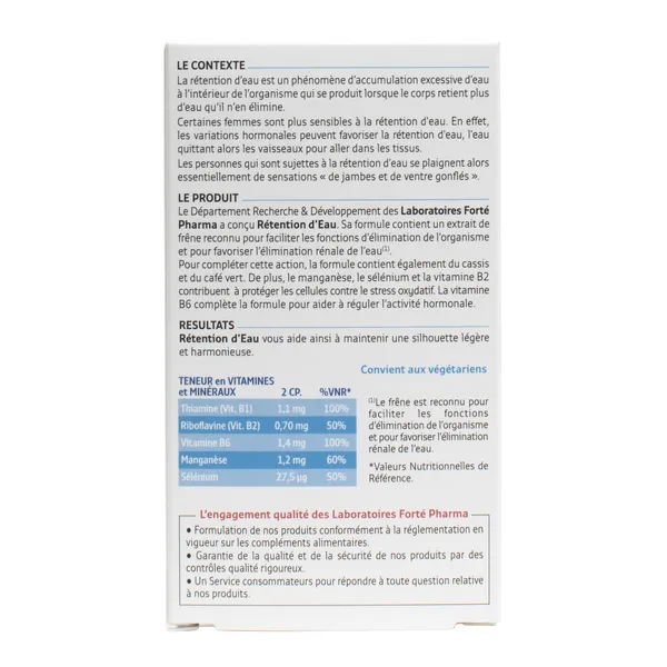 Forté Pharma Rétention d'eau comprimés