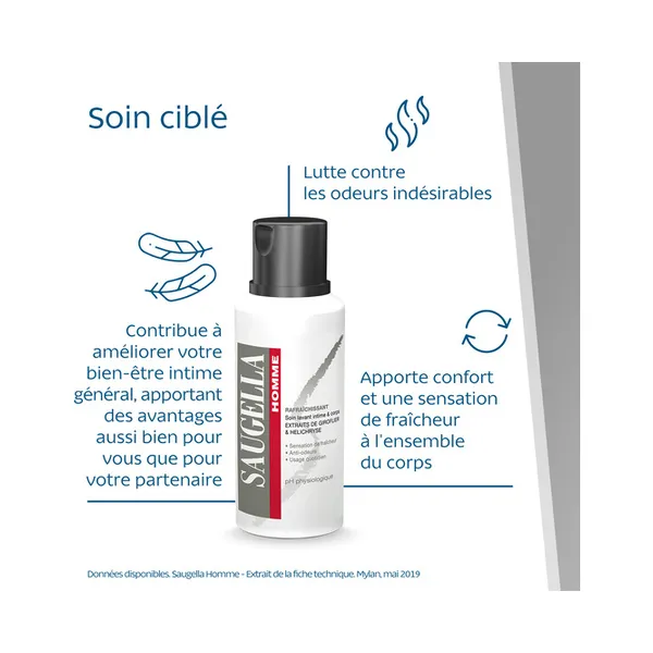 Saugella Homme Soin lavant intime et corps