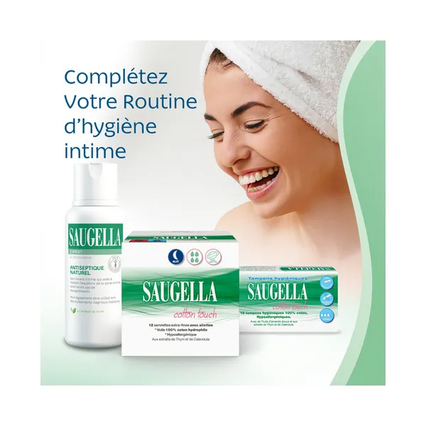 Saugella Cotton Touch Serviettes hygiéniques nuit