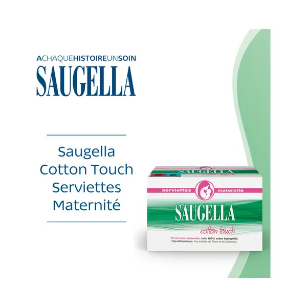 Saugella Cotton Touch serviettes maternité