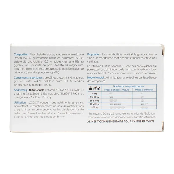 Locox Articulations chat et chien comprimés