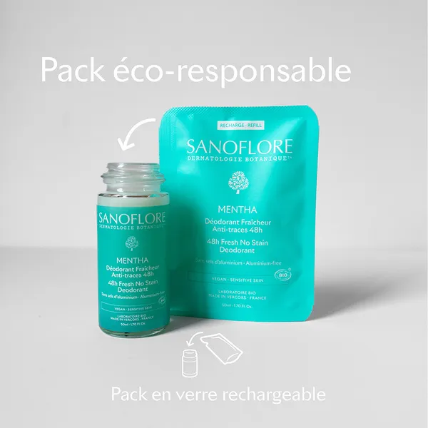 Sanoflore Déodorant Mentha 48H bio roll on