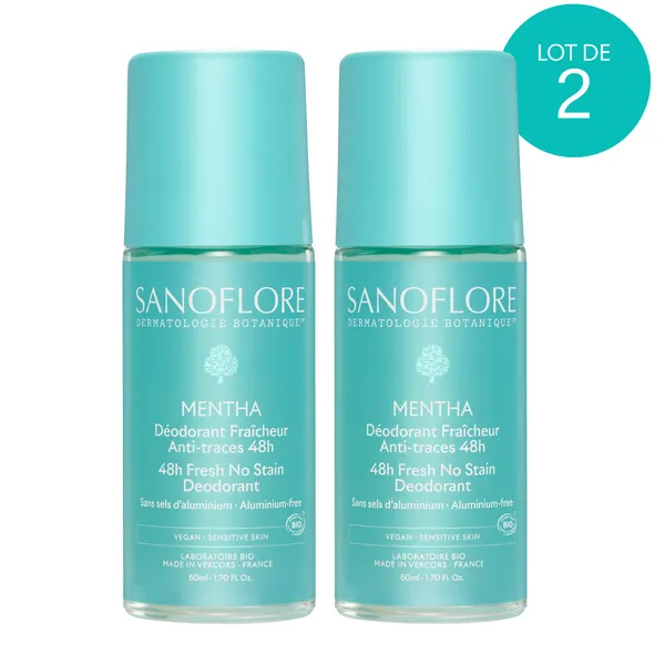 Sanoflore Déodorant Mentha 48H bio roll on