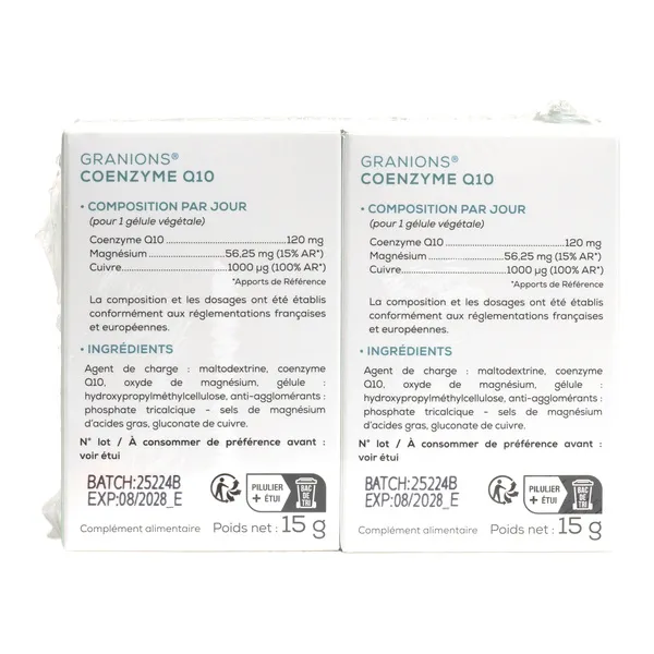 Granions coenzyme Q10 120 mg gélules