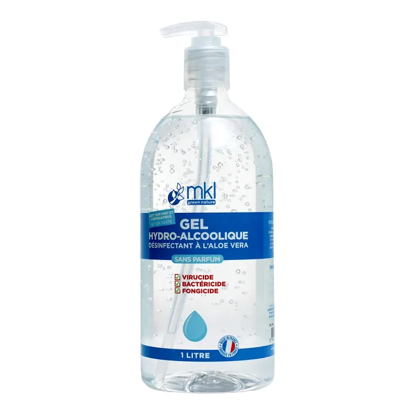 MKL Gel hydroalcoolique à l'aloe vera sans parfum