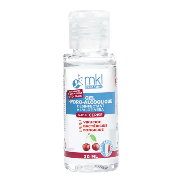 MKL gel hydroalcoolique à l'aloe vera parfum Cerise