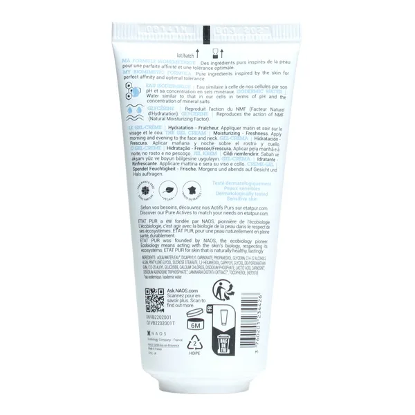 Etat pur gel crème hydratant