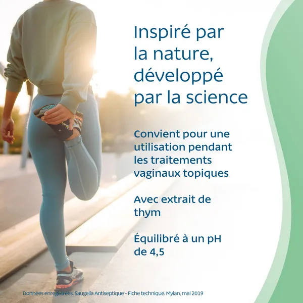 Saugella antiseptique naturel lingettes