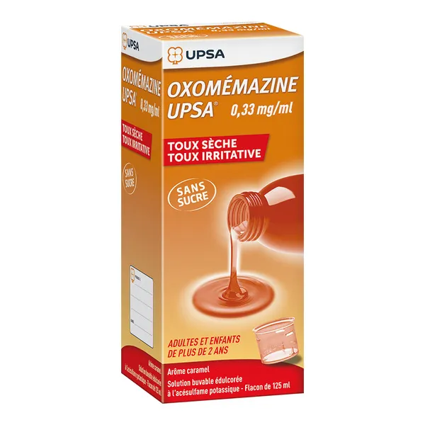 UPSA Oxomémazine sans sucre sirop