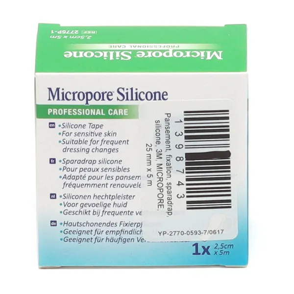 Solventum Micropore sparadrap silicone atraumatique