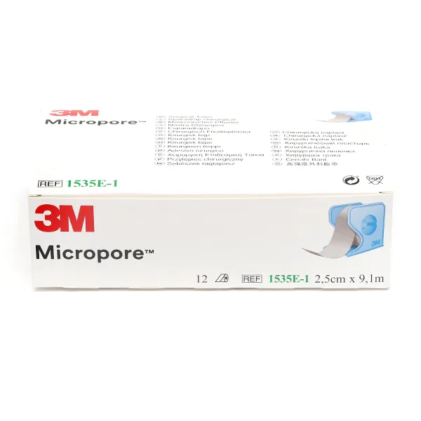 Solventum Micropore sparadrap blanc 2,5 cm x 9,14 m