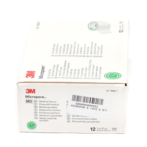 Solventum Micropore sparadrap blanc 2,5 cm x 9,14 m
