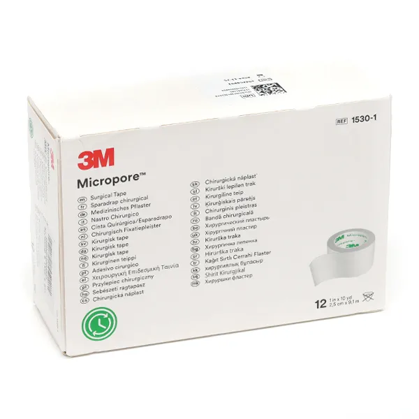Solventum Micropore sparadrap blanc 2,5 cm x 9,14 m