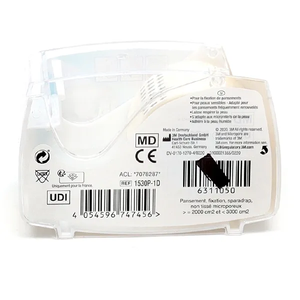 Solventum Micropore sparadrap blanc 2,5 cm x 9,14 m
