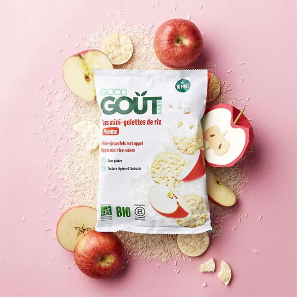 Good Goût Mini-galettes de Riz à la pomme Bio
