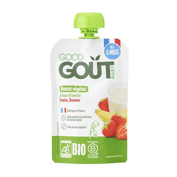 Good Goût brassé végétal Fraise Banane Bio