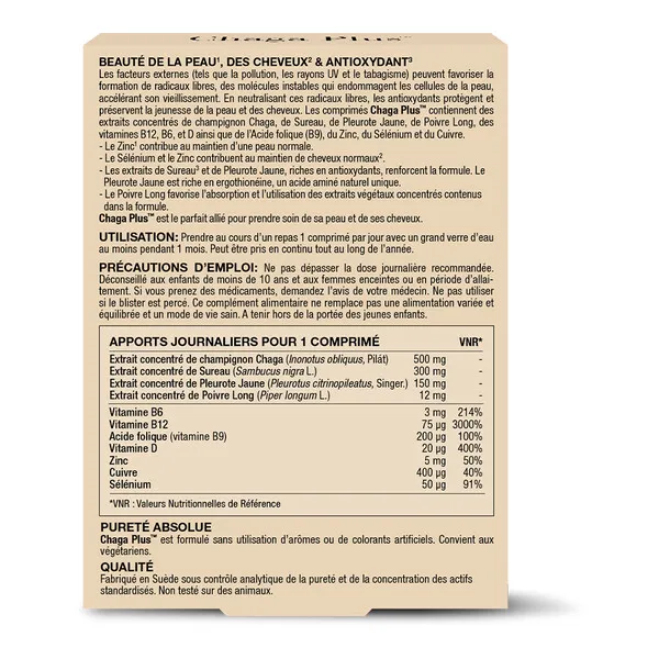 New Nordic Chaga Plus comprimés