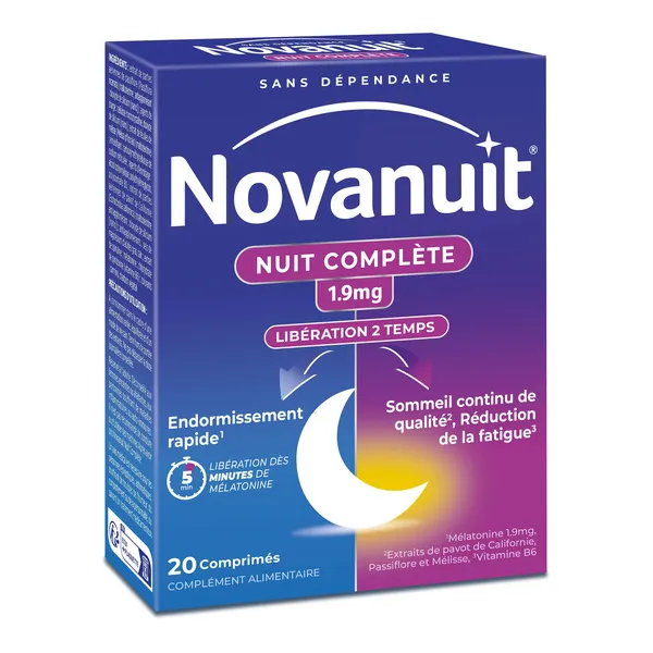 Novanuit Nuit complète 1,9 mg comprimés