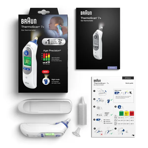 Braun ThermoScan 7+ Thermomètre auriculaire électronique