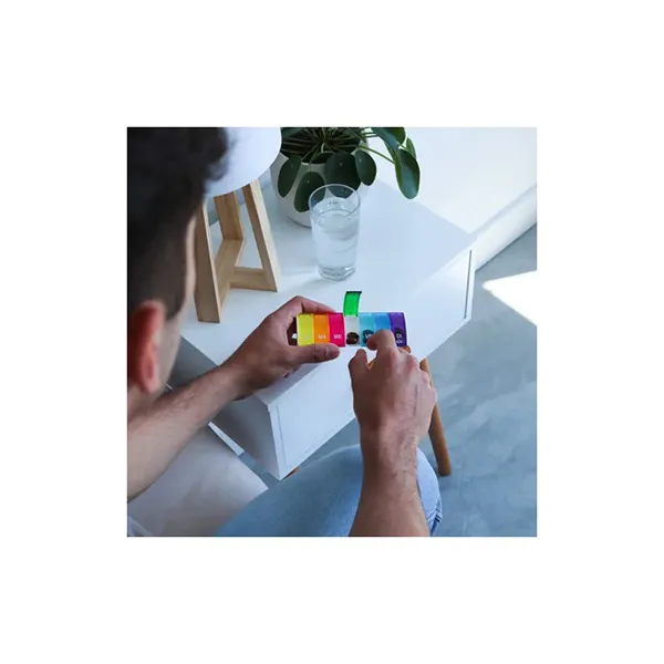 Anabox Box7 pilulier hebdomadaire multicolore