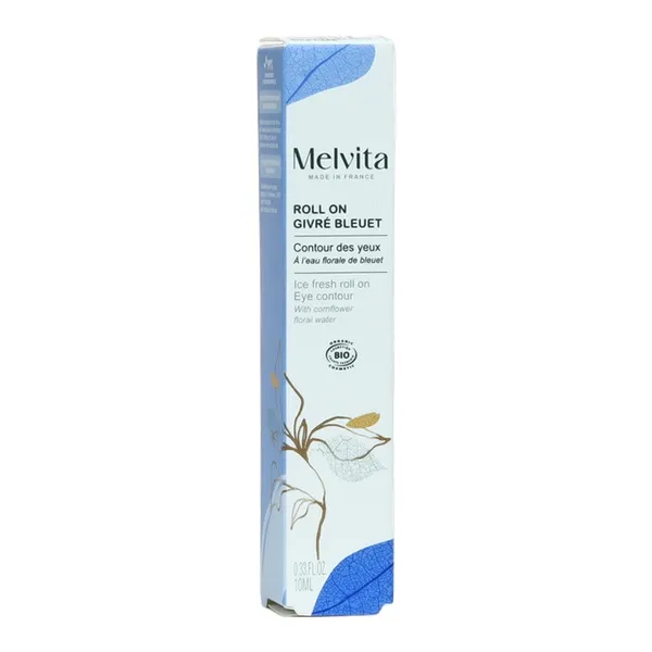Melvita Roll on givré contour des yeux bleuet bio