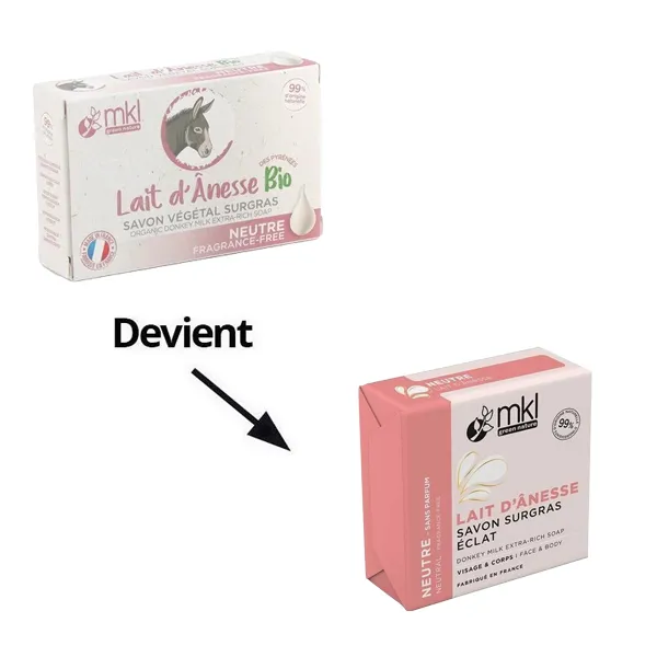 MKL savon végétal lait d'ânesse bio