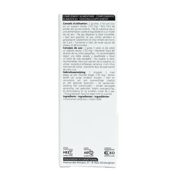 Pranarom huile essentielle Bois de hô
