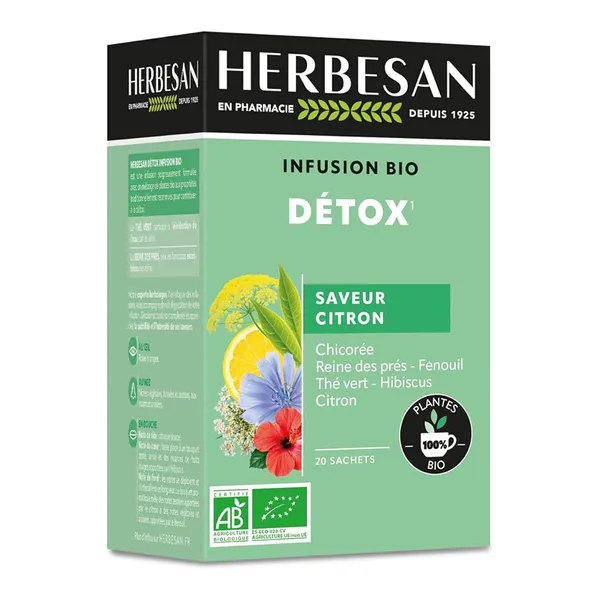 Herbesan infusion Detox bio sachets