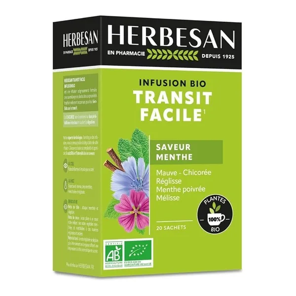 Herbesan infusion bio Transit facile