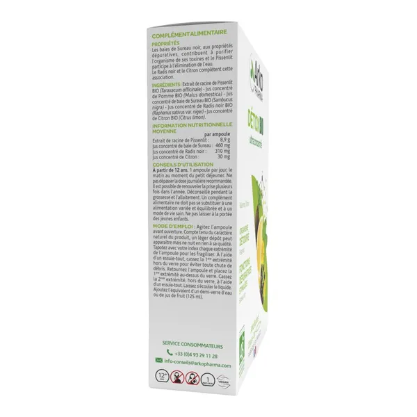 Arkofluides Détox bio ampoules