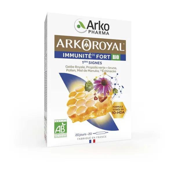 Arkoroyal Bio Immunité Fort 1ers signes ampoules