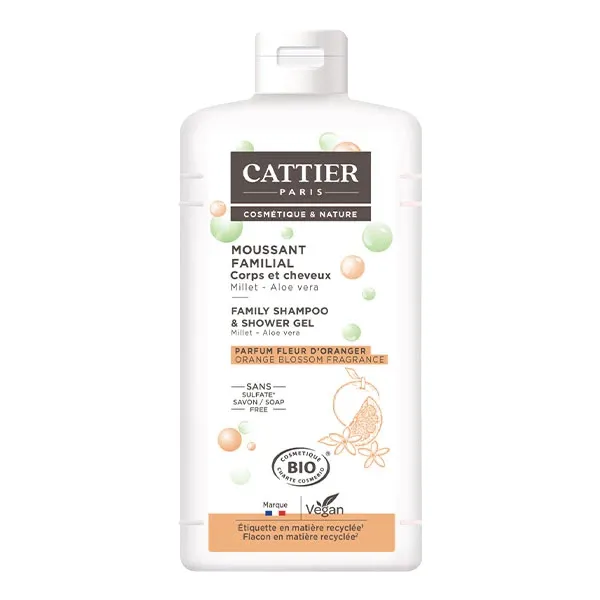 Cattier Gel moussant familial Bio