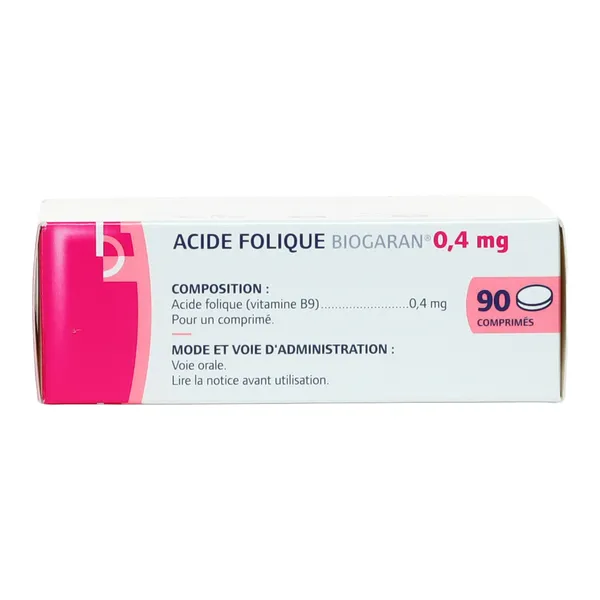 Acide folique 0,4 mg comprimés