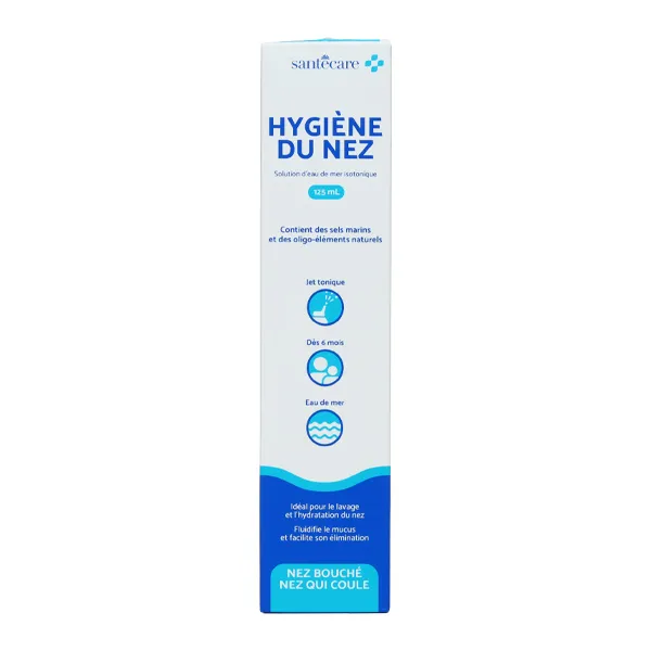 Spray nasal eau de mer hygiène du nez Santécare