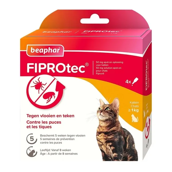 Beaphar Fiprotec chat pipettes anti puce