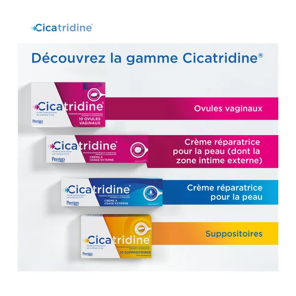 Cicatridine ovules à l'acide hyaluronique