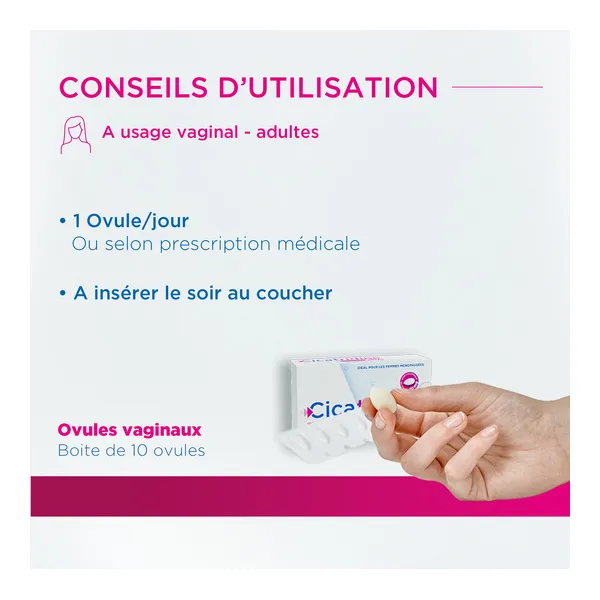 Cicatridine Plus ovule Sécheresse intime