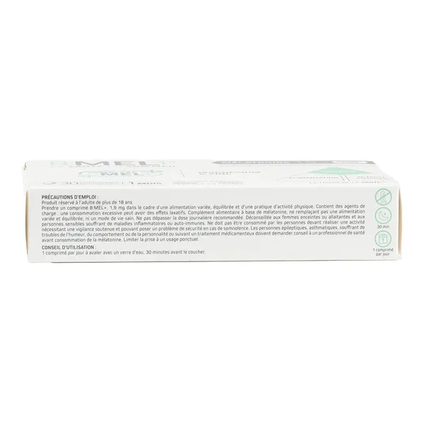 8 Mel+ Mélatonine 1,9 mg comprimés