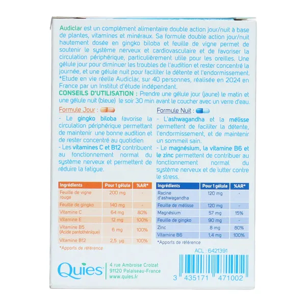 Quies Audiclar gélules