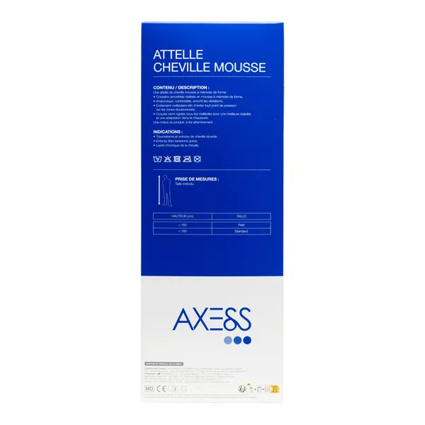 Attelle cheville mousse Axess Orliman