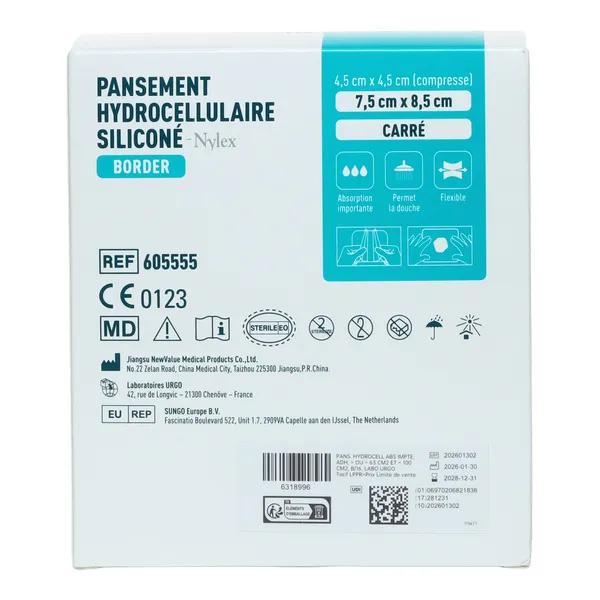 Nylex Border Pansement hydrocellulaire siliconé