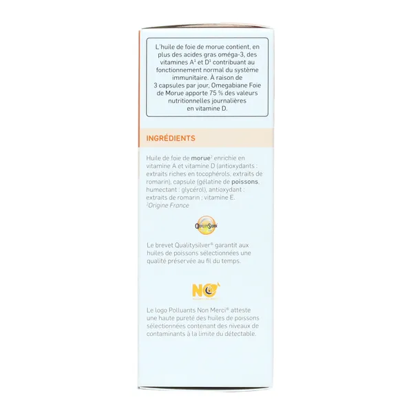 PileJe Omegabiane Foie de morue capsules
