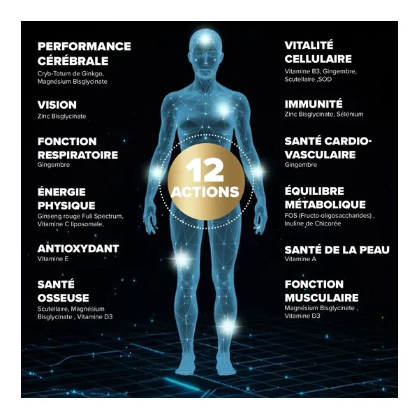 Arkopharma Santé longévité prévention globale 12 poudre