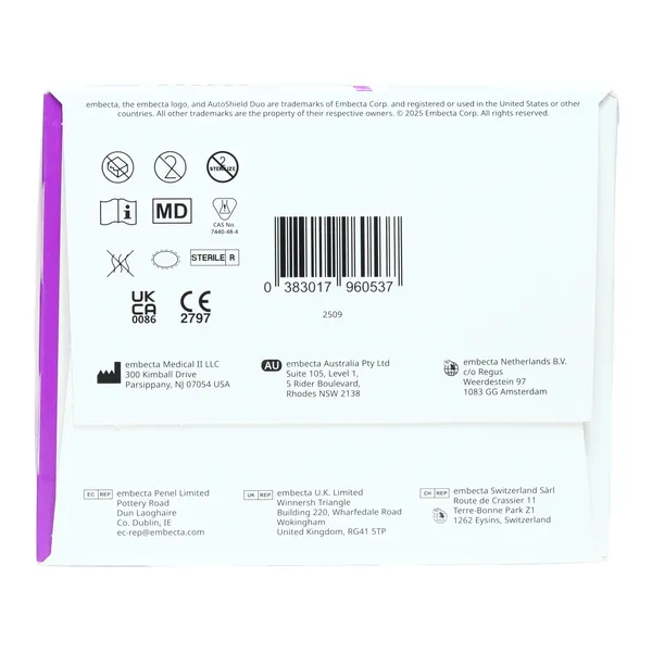 BD AutoShield Duo aiguille 5mm pour stylo à insuline par 100