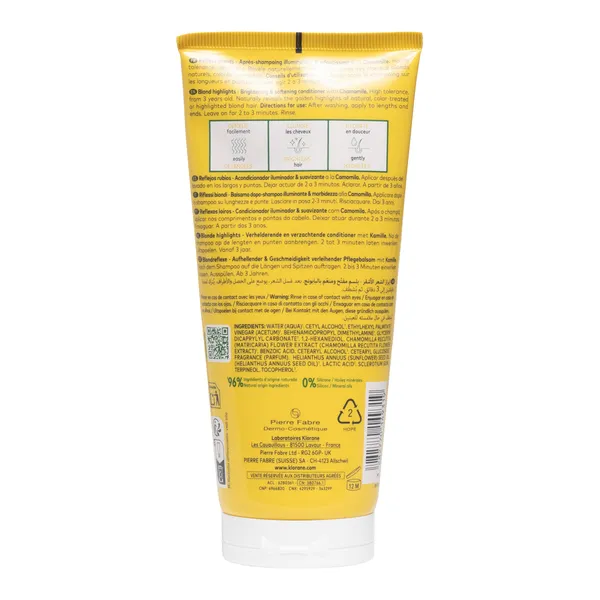 Klorane après-shampoing à la camomille